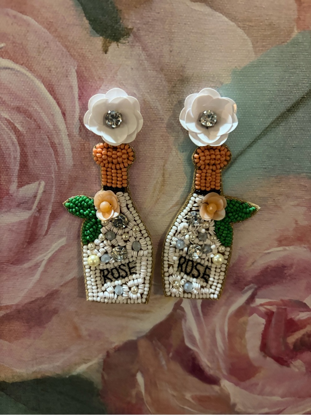 No way rose! Beaded Earrings